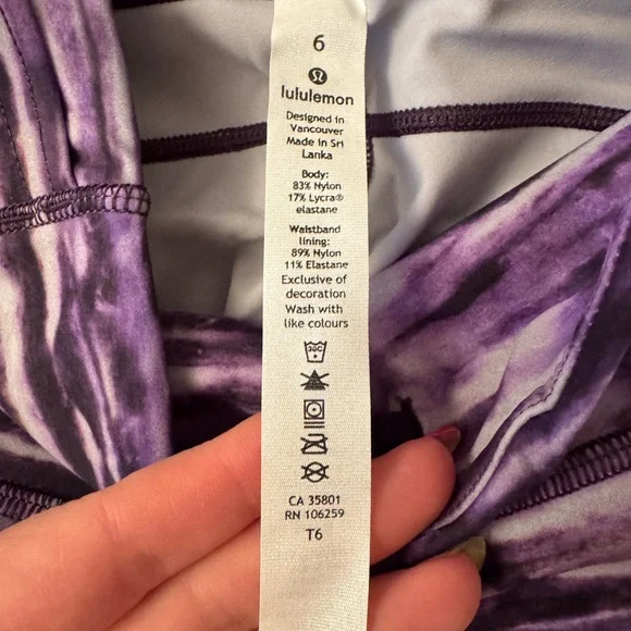 lululemon athletica Purple Patterned Leggings - Picture 2 of 5